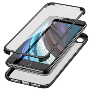 TPU Obojstranný kryt 360 Apple iPhone SE 2022 / 2020 iPhone 8 / 7 čierny