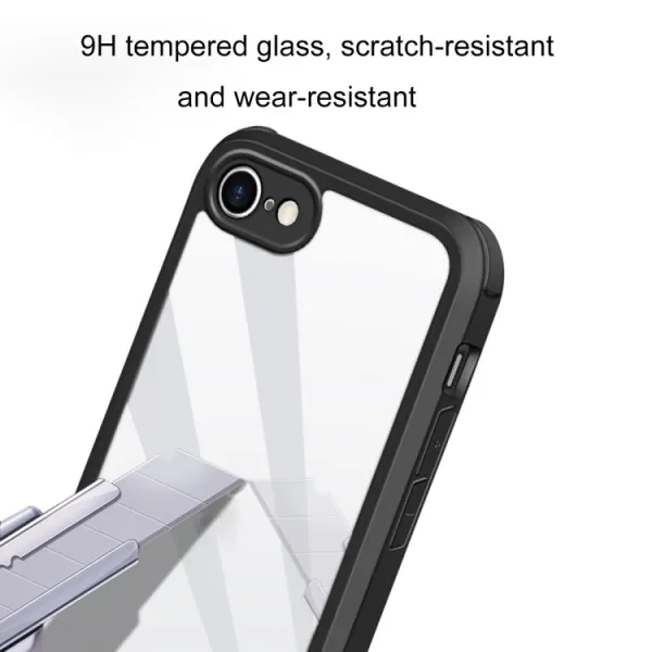 TPU Obojstranný kryt 360 Apple iPhone SE 2022 / 2020 iPhone 8 / 7 čierny