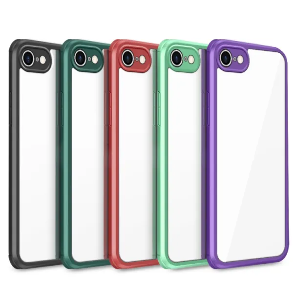 TPU Obojstranný kryt 360 Apple iPhone SE 2022 / 2020 iPhone 8 / 7 čierny