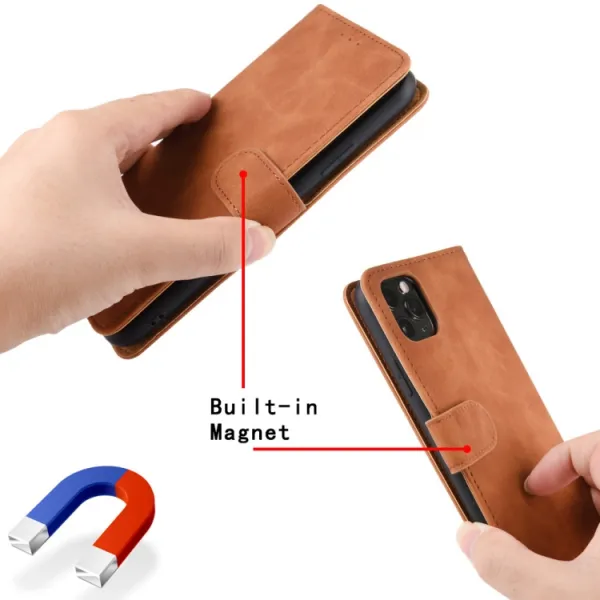 Peňaženkové puzdro Blackview BV6600 hnedé