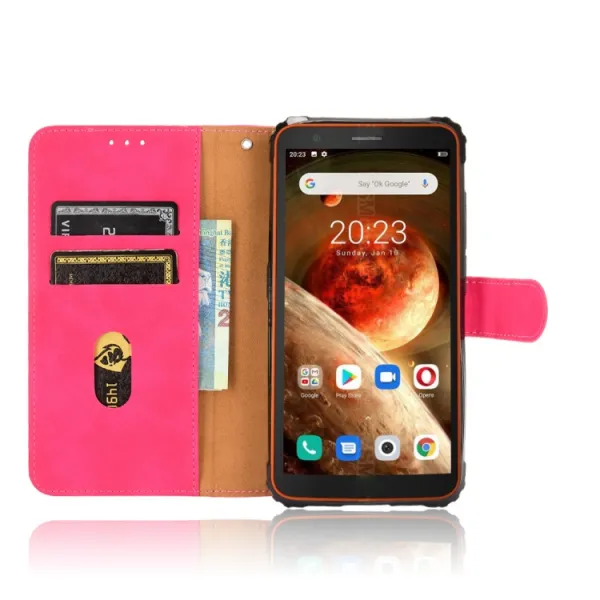 Peňaženkové puzdro Blackview BV6600 ružové