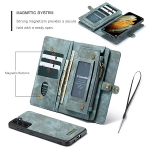 WALLET Ochranný kryt s peňaženkou 2v1 pre Samsung Galaxy S21 Plus 5G modrý