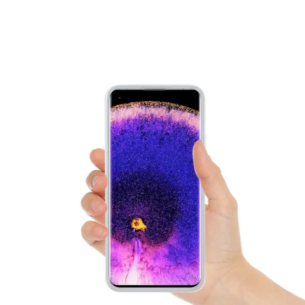 Silikónový kryt Oppo Find X5 Pro priehľadný matný