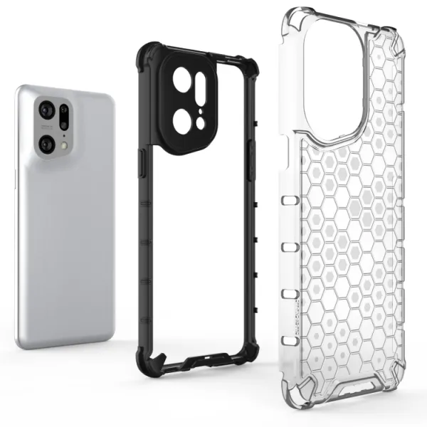 HONEYCOMB Ochranný kryt Oppo Find X5 Pro zelený