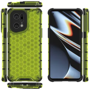 HONEYCOMB Ochranný kryt Oppo Find X5 Pro zelený