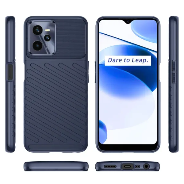 THUNDER Ochranný kryt Realme C35 modrý
