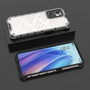 HONEYCOMB Ochranný kryt Oppo Reno7 5G biely