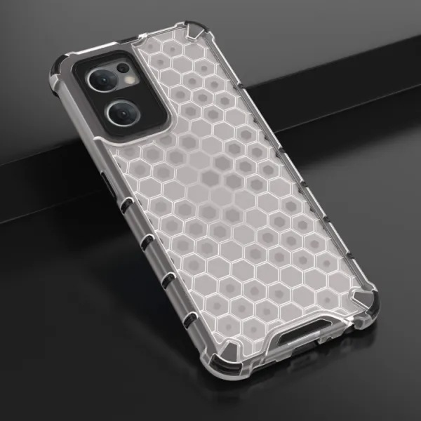HONEYCOMB Ochranný kryt Oppo Reno7 5G biely