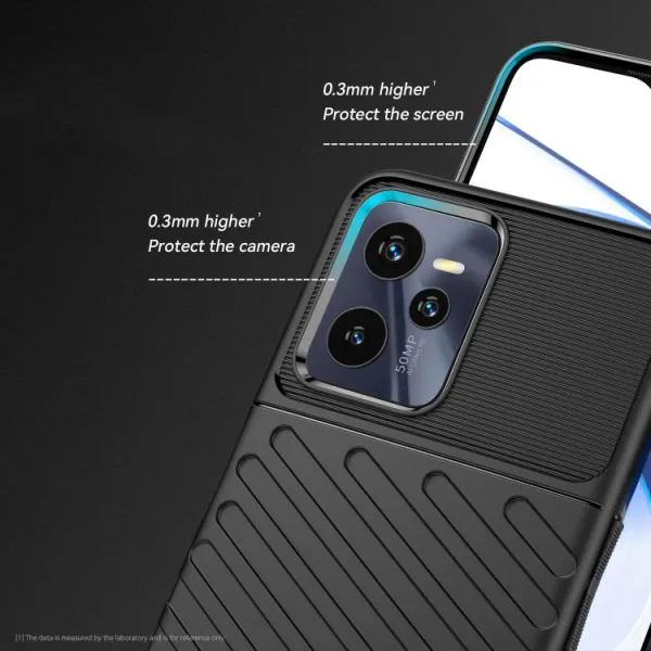 THUNDER Ochranný kryt Realme C35 čierny