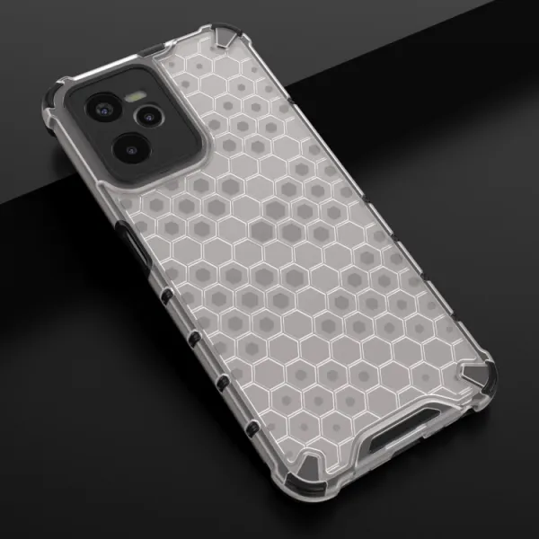HONEYCOMB Ochranný kryt Realme C35 biely