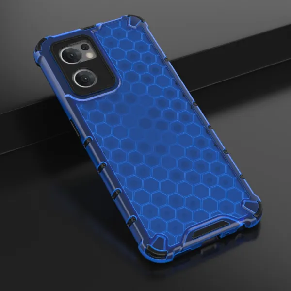 HONEYCOMB Ochranný kryt Oppo Reno7 5G modrý