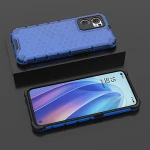 HONEYCOMB Ochranný kryt Oppo Reno7 5G modrý