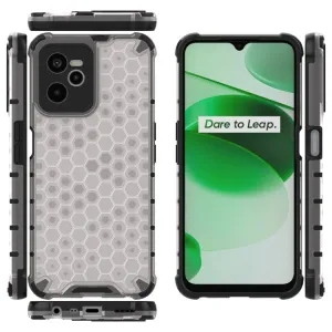 HONEYCOMB Ochranný kryt Realme C35 biely