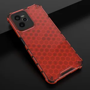 HONEYCOMB Ochranný kryt Realme C35 červený