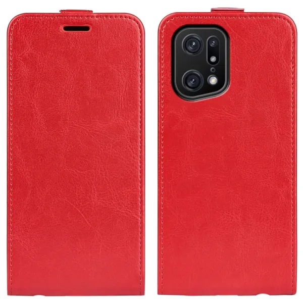 Vyklápacie puzdro Oppo Find X5 Pro červené