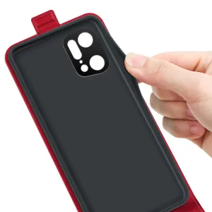 Vyklápacie puzdro Oppo Find X5 Pro červené