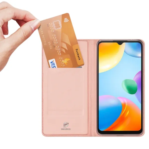 DUX Peňaženkový kryt Xiaomi Redmi 10C ružový