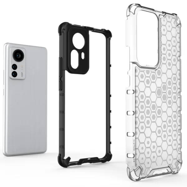 HONEYCOMB Ochranný kryt Xiaomi 12 Pro červený