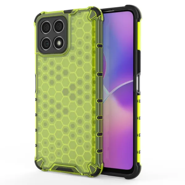HONEYCOMB Ochranný kryt Honor X8 zelený