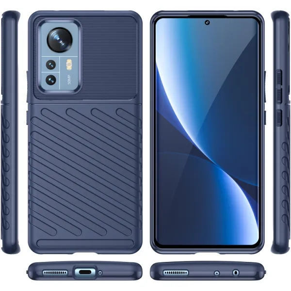 THUNDER Ochranný kryt Xiaomi 12 Pro modrý