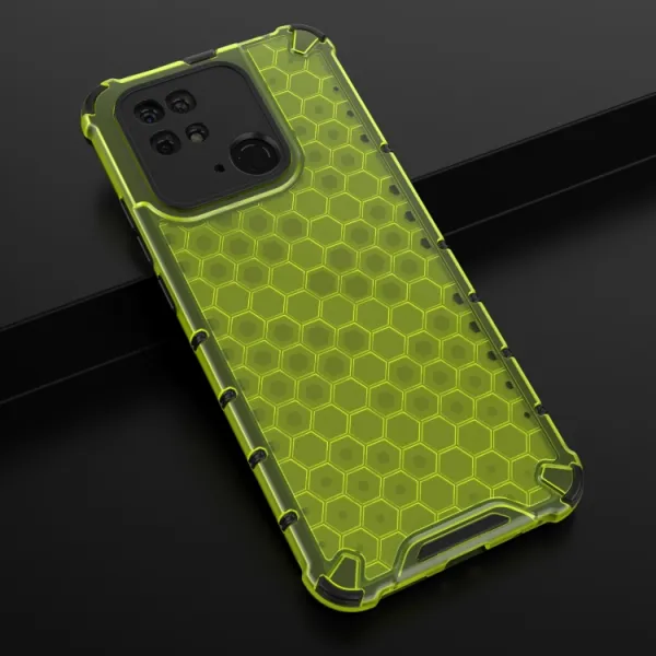 HONEYCOMB Ochranný kryt Xiaomi Redmi 10C zelený