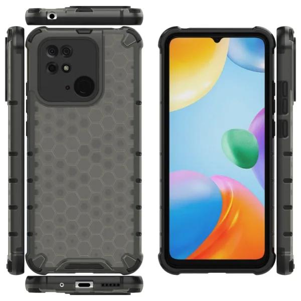 HONEYCOMB Ochranný kryt Xiaomi Redmi 10C čierny