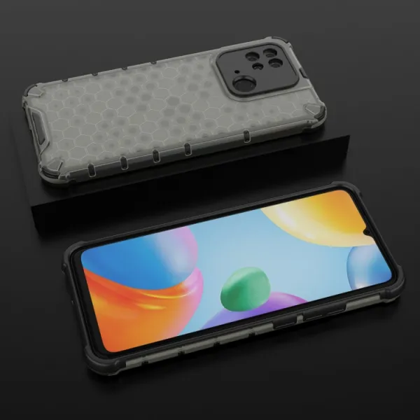 HONEYCOMB Ochranný kryt Xiaomi Redmi 10C čierny
