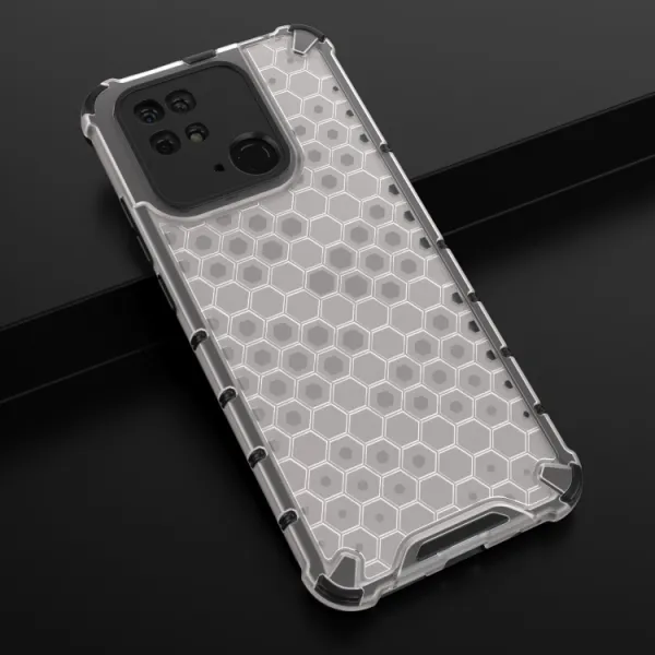 HONEYCOMB Ochranný kryt Xiaomi Redmi 10C biely