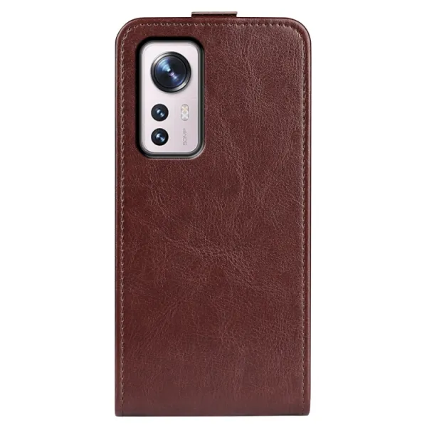 Vyklápacie puzdro Xiaomi 12 Pro hnedé