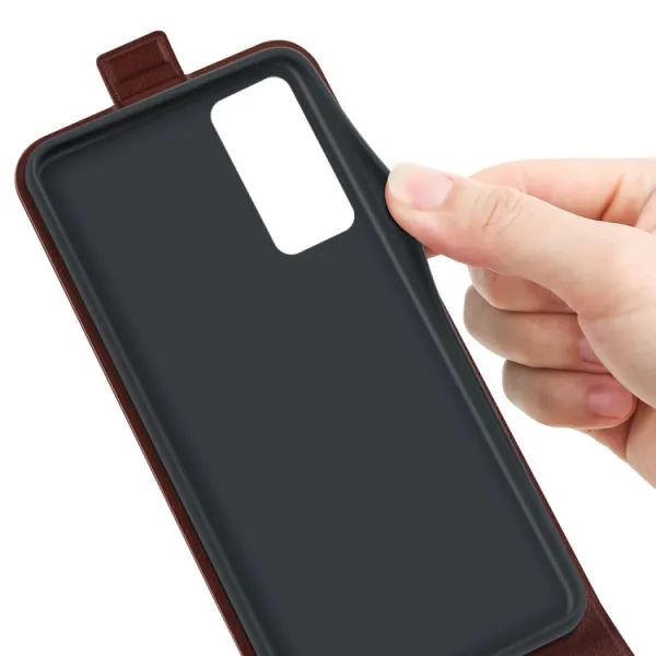Vyklápacie puzdro Xiaomi 12 Pro hnedé