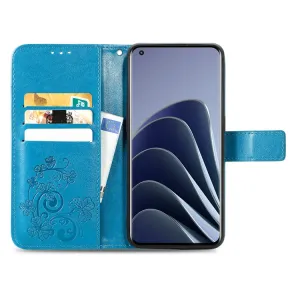 ART Peňaženkový kryt OnePlus 10 Pro 5G FLOWERS modrý