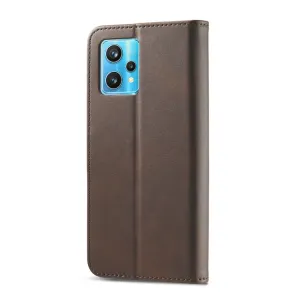 IMEEKE Peňaženkový kryt Realme 9 Pro / Realme 9 5G hnedý