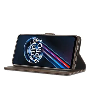 IMEEKE Peňaženkový kryt Realme 9 Pro / Realme 9 5G hnedý
