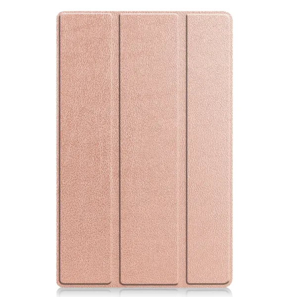 LEATHER Zaklápací obal pre Lenovo Tab M10 Plus 3. generácia ružovozlatý