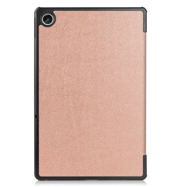 LEATHER Zaklápací obal pre Lenovo Tab M10 Plus 3. generácia ružovozlatý
