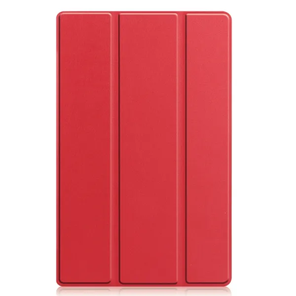 LEATHER Zaklápací obal pre Lenovo Tab M10 Plus 3. generácia červený