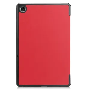LEATHER Zaklápací obal pre Lenovo Tab M10 Plus 3. generácia červený