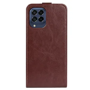 Vyklápacie puzdro Samsung Galaxy M53 5G hnedé