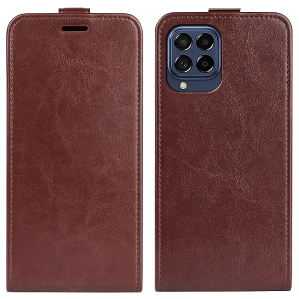 Vyklápacie puzdro Samsung Galaxy M53 5G hnedé
