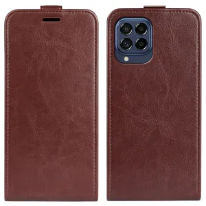 Vyklápacie puzdro Samsung Galaxy M53 5G hnedé