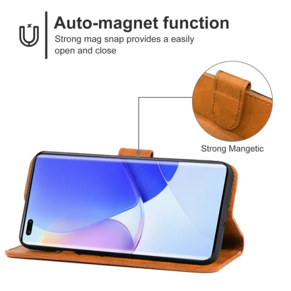 SMOOTH Peňaženkové puzdro Huawei Nova 9 SE hnedé