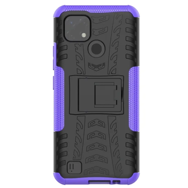 STAND Extra odolný obal Realme C21 fialový