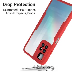 DUAL Obojstranný kryt s fóliou Xiaomi Redmi 10 ružový