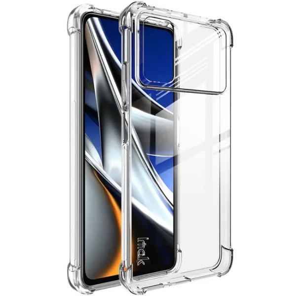 IMAK Ochranný silikónový kryt + fólia Xiaomi Poco X4 Pro 5G priehľadný
