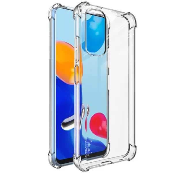 IMAK Ochranný silikónový kryt + fólia Xiaomi Redmi Note 11 / Note 11S priehľadný