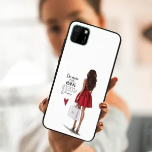 MY ART Silikónový obal Huawei Y5p RED DRESS (137)