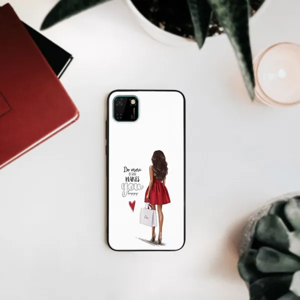 MY ART Silikónový obal Huawei Y5p RED DRESS (137)