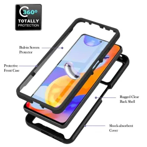 DUAL Obojstranný kryt s fóliou Xiaomi Redmi Note 11 Pro 5G / Note 11 Pro čierny