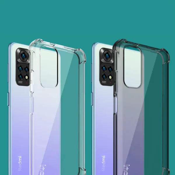 IMAK Ochranný silikónový kryt + fólia Xiaomi Redmi Note 11 / Note 11S priehľadný