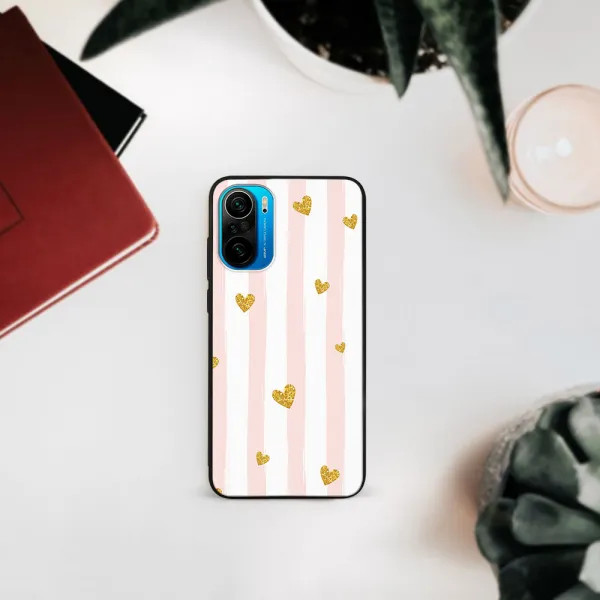 MY ART Silikónový obal Xiaomi Poco F3 HEARTS (006)